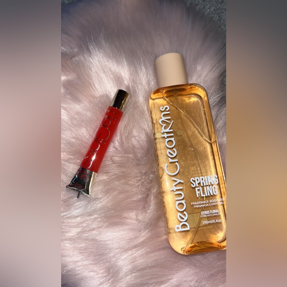 Beauty Creations Spring Fling Fragrance with Bold Red Gloss
